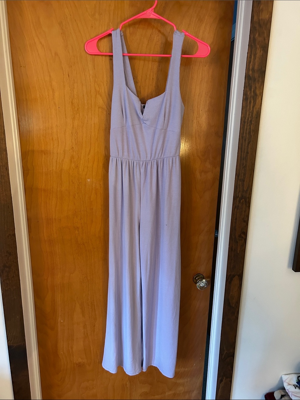 Caution To The Wind Lavender Sleeveless Jumpsuit